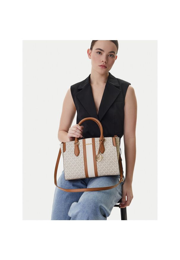 Torebka MICHAEL Michael Kors. Kolor: kremowy