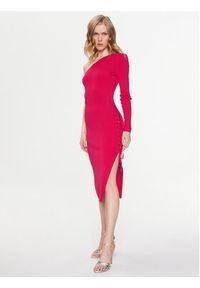 Elisabetta Franchi Sukienka koktajlowa AM-91B-32E2-V480 Różowy Slim Fit. Kolor: różowy. Materiał: wiskoza. Styl: wizytowy #5