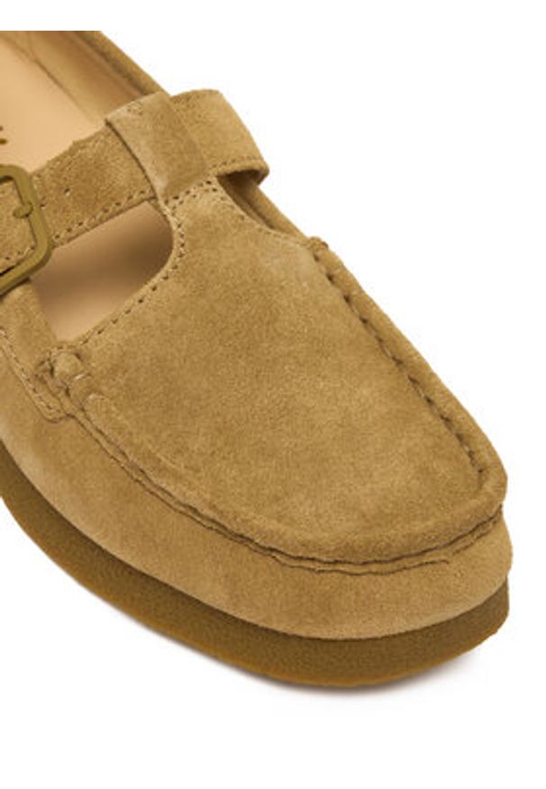 Clarks Półbuty WallabeeEVOBar 26183152 Brązowy. Kolor: brązowy. Materiał: zamsz, skóra