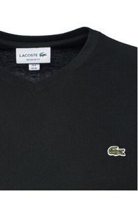 Lacoste T-Shirt TH2036 Czarny Regular Fit. Kolor: czarny. Materiał: bawełna #4