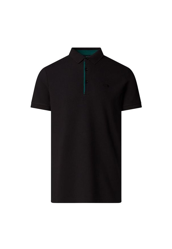 Koszulka męska The North Face Tanken 0A8C1NJK31 - czarna. Typ kołnierza: polo. Kolor: czarny. Materiał: materiał, bawełna