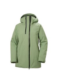 Długa kurtka narciarska damska Helly Hansen Nora. Kolor: zielony. Długość: długie. Sezon: zima. Sport: narciarstwo