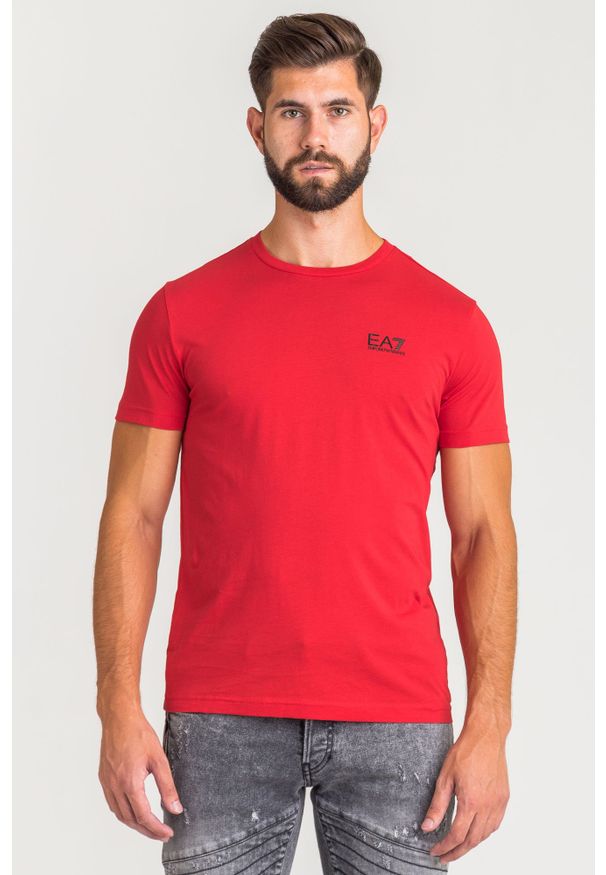 T-shirt EA7 Emporio Armani w kolorowe wzory