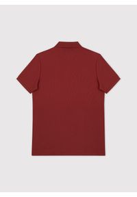Pako Lorente - PAKO LORENTE - Bordowy t-shirt polo na trzy guziczki. Okazja: na co dzień. Typ kołnierza: polo. Kolor: czerwony, różowy, oliwkowy. Materiał: bawełna, poliester. Sezon: jesień. Styl: casual #5