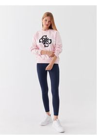 Guess Bluza V3YQ17 KBV71 Różowy Regular Fit. Kolor: różowy. Materiał: bawełna