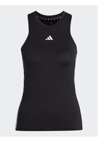 Adidas - adidas Top AEROREADY Train Essentials Regular 3-Stripes Tank Top HR7815 Czarny Slim Fit. Kolor: czarny. Materiał: syntetyk #4