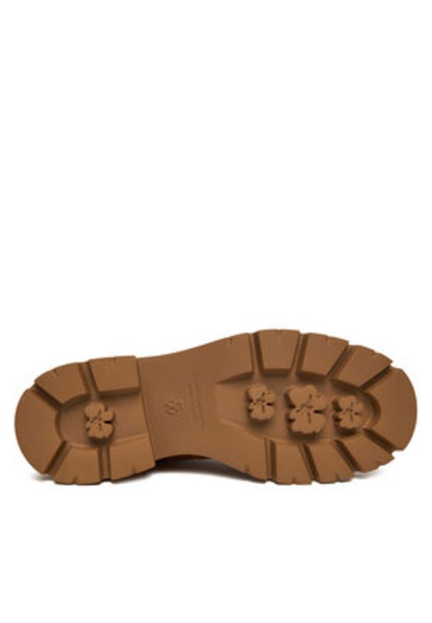 Stuart Weitzman Trzewiki Hudson Shrling SM607 YHV Miedziany. Kolor: brązowy. Materiał: zamsz, skóra