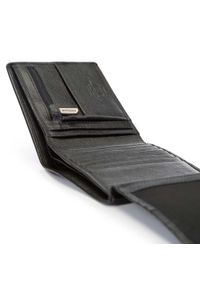 Wittchen - Męski portfel skórzany z rozkładanym panelem czarny. Kolor: czarny. Materiał: skóra #4