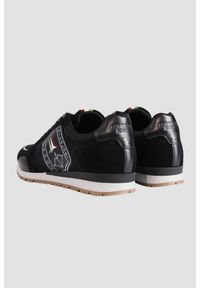 Aeronautica Militare - AERONAUTICA MILITARE Czarne męskie sneakersy Frecce Tricolori, Rozmiar 46. Okazja: na co dzień. Kolor: czarny. Materiał: zamsz, tkanina. Wzór: haft #5