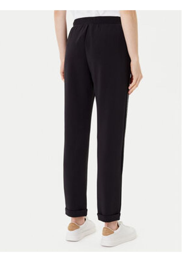 Liu Jo Spodnie dresowe TF5093 J4616 Czarny Regular Fit. Kolor: czarny. Materiał: syntetyk