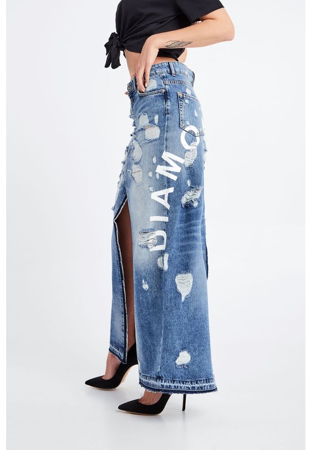 John Richmond - SPÓDNICA DENIM JORDIN JOHN RICHMOND. Materiał: denim. Długość: długie