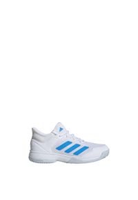 Adidas - Buty do tenisa dla dzieci Ubersonic 4 Kids Shoes. Kolor: wielokolorowy, biały, niebieski. Materiał: materiał. Sport: tenis