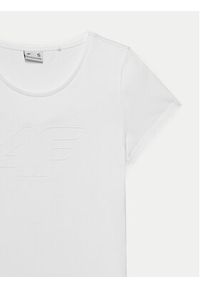 4f - 4F T-Shirt 4FWMM00TTSHF1846 Biały Slim Fit. Kolor: biały. Materiał: bawełna #5