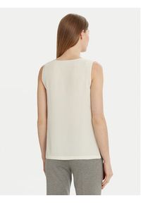 Marella Top Ginnico 2515161051 Écru Regular Fit. Materiał: jedwab