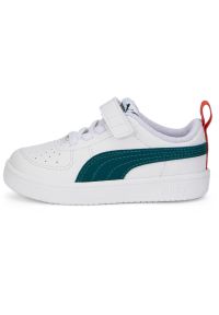 Adidasy Puma Rickie Inf, Dzieci. Zapięcie: rzepy. Kolor: biały. Materiał: materiał, syntetyk. Szerokość cholewki: normalna. Sport: turystyka piesza