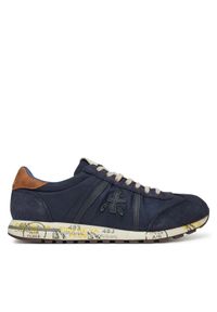 Premiata Sneakersy LUCY VAR 7254 Granatowy. Kolor: niebieski. Materiał: zamsz, skóra