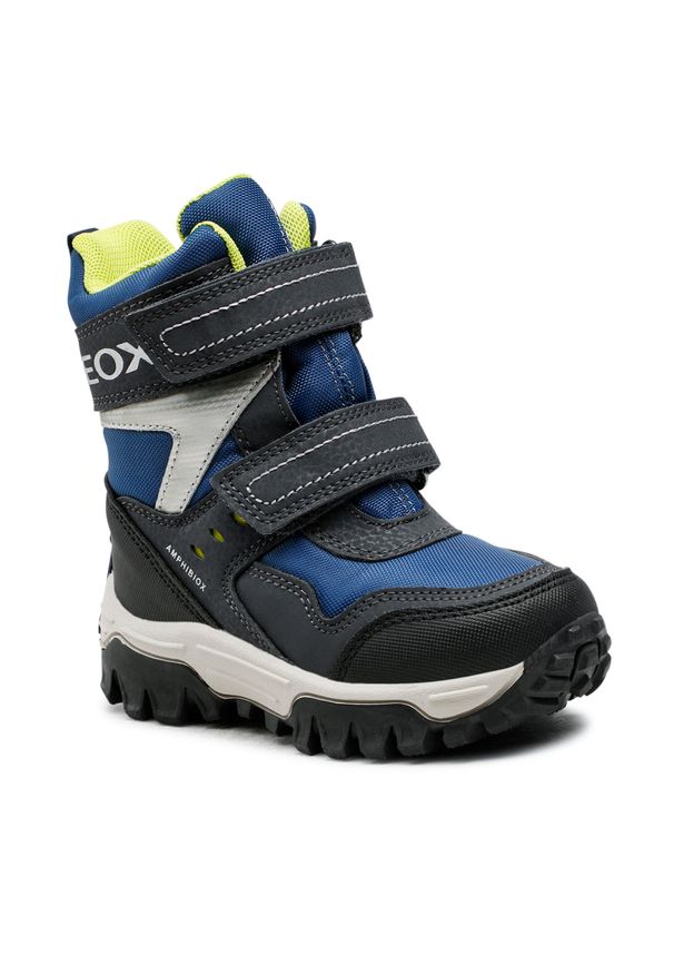 Śniegowce Geox J Himalaya B. Babx B J26FRB 0FUCE C0479 M Navy/Lime. Kolor: niebieski. Materiał: materiał