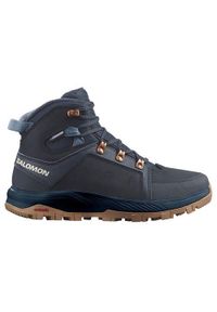 salomon - Buty do chodzenia damskie Salomon Outchill Ts Cswp. Wysokość cholewki: za kostkę. Kolor: niebieski. Materiał: materiał, skóra, syntetyk. Szerokość cholewki: normalna. Sport: turystyka piesza