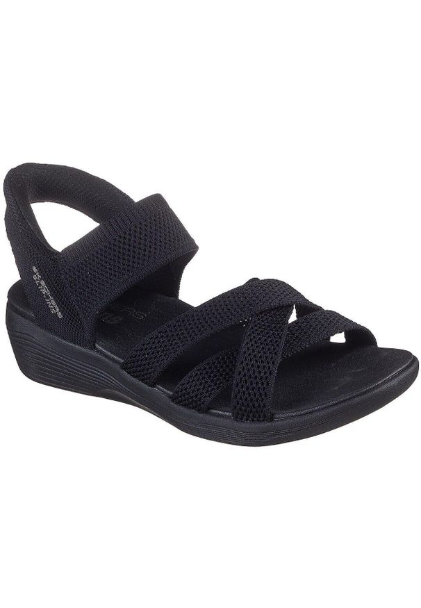 skechers - Sandały Skechers Arya - Cooling Off, Kobiety. Kolor: czarny. Materiał: materiał
