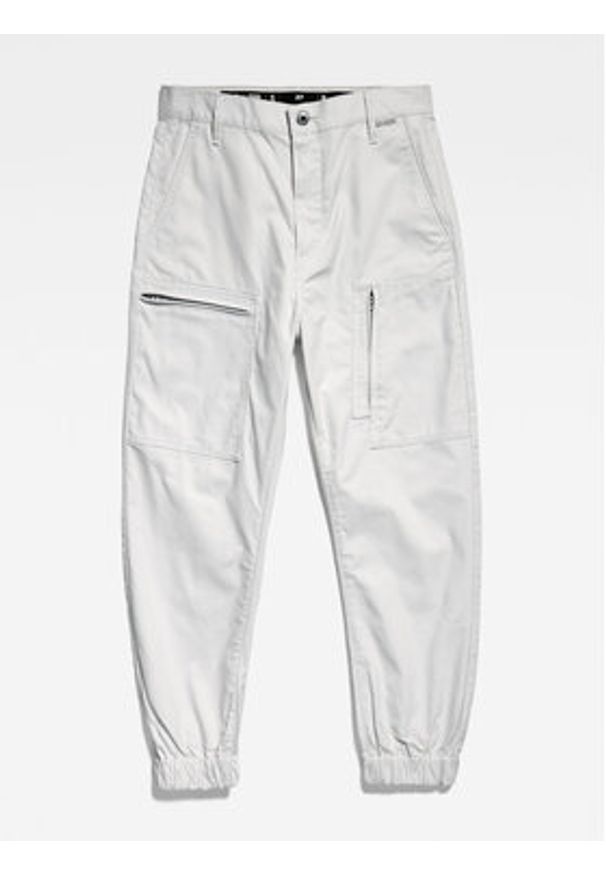 G-Star RAW - G-Star Raw Spodnie materiałowe D22884-D387-D607 Écru Boyfriend Fit. Materiał: materiał, bawełna