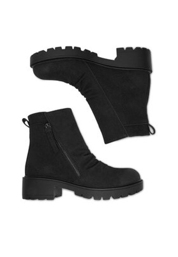 Clara Barson Botki CEO-HY8007S-1 Czarny. Kolor: czarny. Materiał: materiał