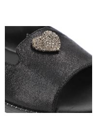 Czarne Sandały Vinceza Lekkie Eleganckie Obuwie Damskie. Okazja: na co dzień. Zapięcie: pasek. Kolor: czarny. Materiał: materiał. Sezon: lato. Styl: elegancki #6