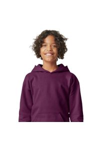 GILDAN - Bluza Dziecięca Softstyle Plain Fleece Midweight Hoodie. Kolor: czerwony, wielokolorowy, brązowy