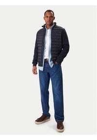 TOMMY HILFIGER - Tommy Hilfiger Kurtka przejściowa Mix Media Ess MW0MW41329 Granatowy Regular Fit. Kolor: niebieski. Materiał: bawełna #9