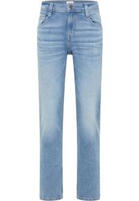 Mustang - Męskie Spodnie Jeansowe MUSTANG Denver Straight Denim Blue 1014878 5000 414