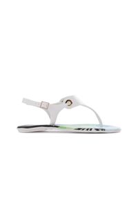 Sandały Dijean 261 985 Whit Palm Trees, Biały, Guma - 39. Okazja: na plażę. Kolor: biały. Materiał: tworzywo sztuczne. Sezon: lato. Styl: klasyczny #1