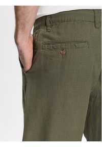 INDICODE Spodnie materiałowe Clio 60-301 Khaki Regular Fit. Kolor: brązowy. Materiał: materiał, bawełna