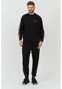 Armani Exchange - ARMANI EXCHANGE Granatowe męskie spodnie dresowe, Rozmiar L. Kolor: niebieski. Materiał: dresówka #3