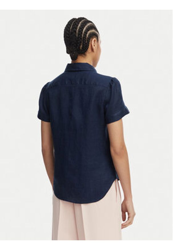 Polo Ralph Lauren Koszula 211973366506 Granatowy Regular Fit. Typ kołnierza: polo. Kolor: niebieski. Materiał: len