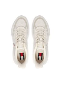 Tommy Jeans Sneakersy Runner Knitted EM0EM01713 Écru. Kolor: kremowy. Materiał: materiał #5