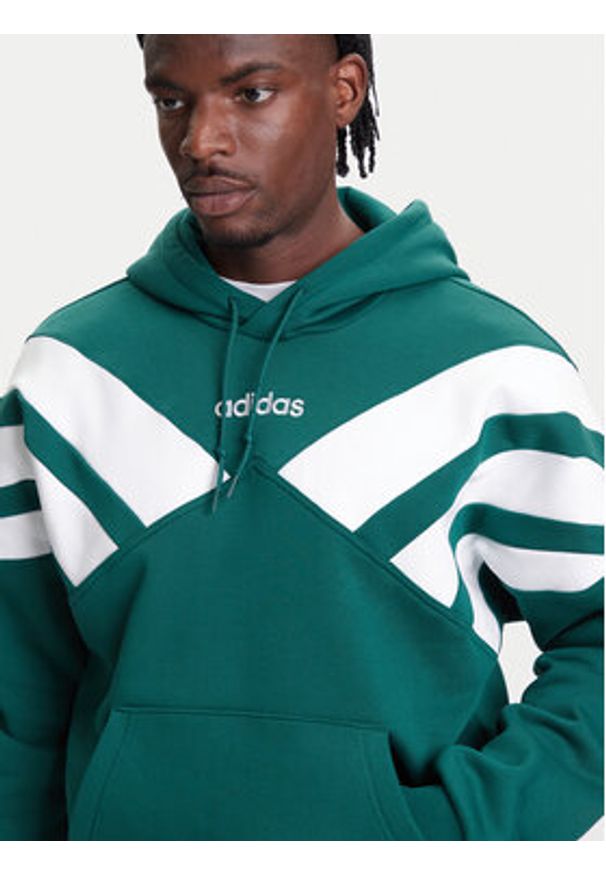Adidas - adidas Bluza Archive Cut Line JX3063 Zielony Regular Fit. Kolor: zielony. Materiał: bawełna, syntetyk