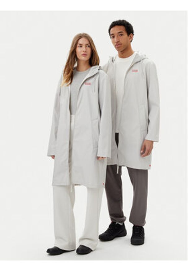 Hunter Kurtka przeciwdeszczowa Andrea Unisex HARU0002245 Szary Regular Fit. Kolor: szary. Materiał: syntetyk