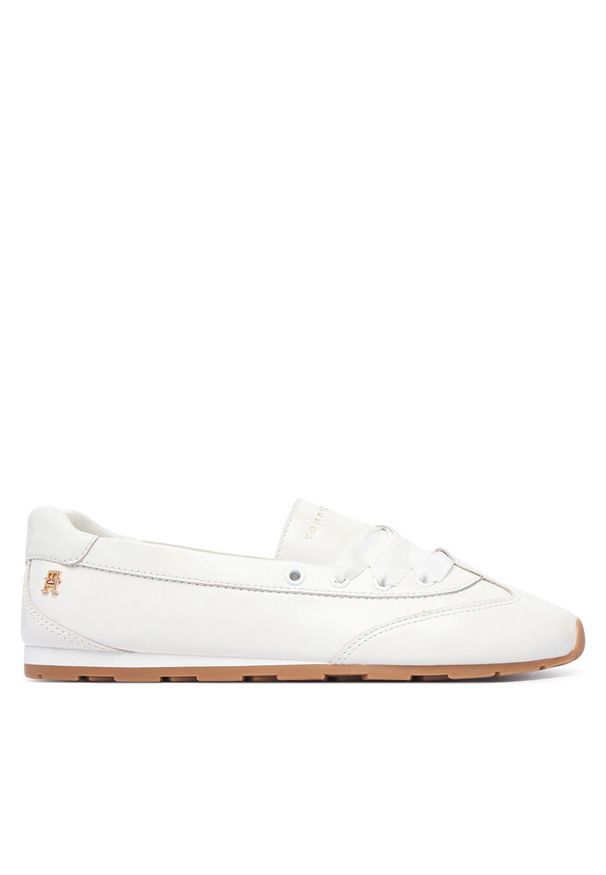 TOMMY HILFIGER - Baleriny Tommy Hilfiger. Kolor: biały