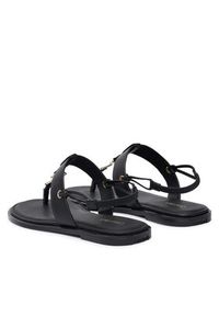 Calvin Klein Sandały Round Flat Sndl Thong Lth Hdw HW0HW02926 Czarny. Kolor: czarny. Materiał: skóra #2