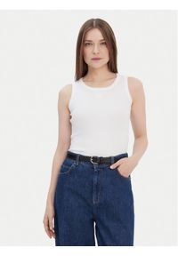 JOOP! Top 30040191 Biały Slim Fit. Kolor: biały. Materiał: bawełna #1