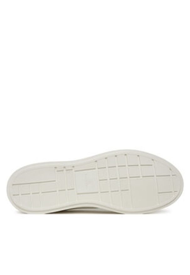 Calvin Klein Sneakersy Low Pro Cups Lace Up Lth Aop HW0HW02817 Biały. Kolor: biały. Materiał: skóra