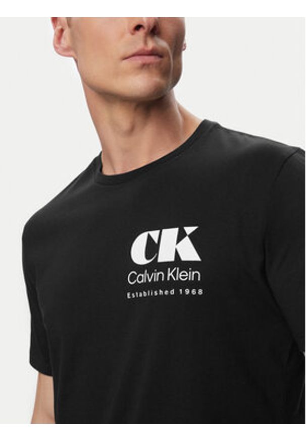Calvin Klein Jeans T-Shirt Resort Graphic LV04RG802G Czarny Regular Fit. Kolor: czarny. Materiał: bawełna