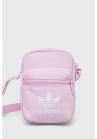 adidas Originals saszetka kolor różowy. Kolor: różowy. Materiał: materiał #1