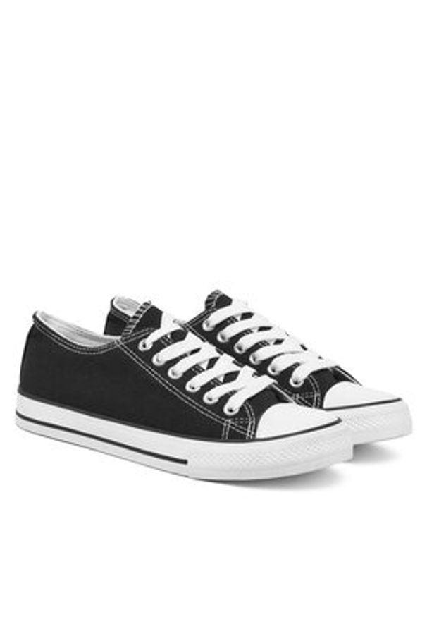 DeeZee Trampki CT0513-26 Czarny. Kolor: czarny. Materiał: materiał