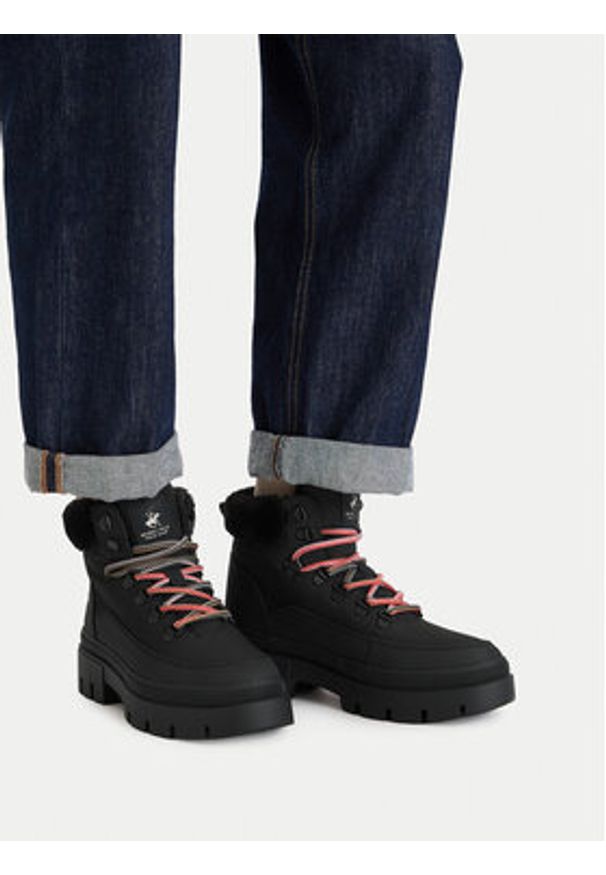 Beverly Hills Polo Club Trzewiki CEO-V12-1018 Czarny. Kolor: czarny. Materiał: materiał