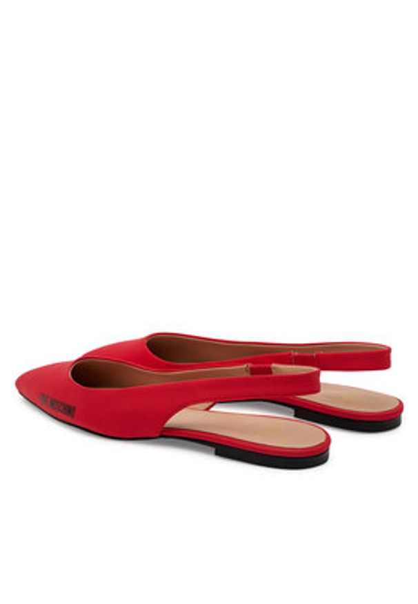 Love Moschino - LOVE MOSCHINO Sandały JA11021G1MIM0502 Koralowy. Kolor: pomarańczowy. Materiał: materiał