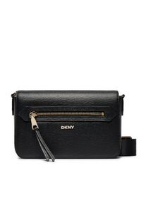 DKNY Torebka Bryant Ave Md Flap C R42E3E21 Czarny. Kolor: czarny. Materiał: skórzane