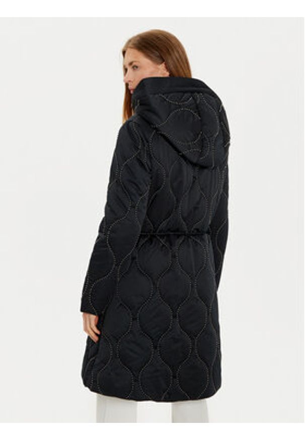 Guess Parka Maite W4BL56 WGL30 Czarny Regular Fit. Kolor: czarny. Materiał: syntetyk