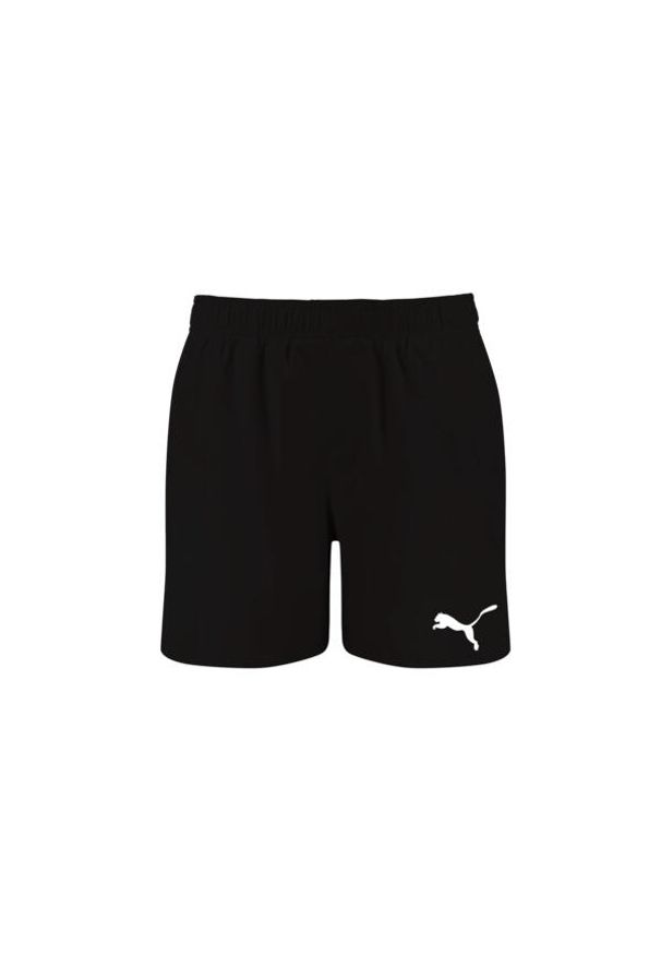 Kąpielówki męskie Puma, Mid Shorts, Czarne. Kolor: czarny. Materiał: poliester