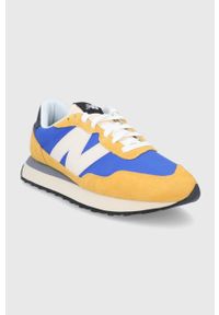 New Balance Buty MS237AA kolor żółty. Nosek buta: okrągły. Zapięcie: sznurówki. Kolor: żółty. Materiał: guma #2