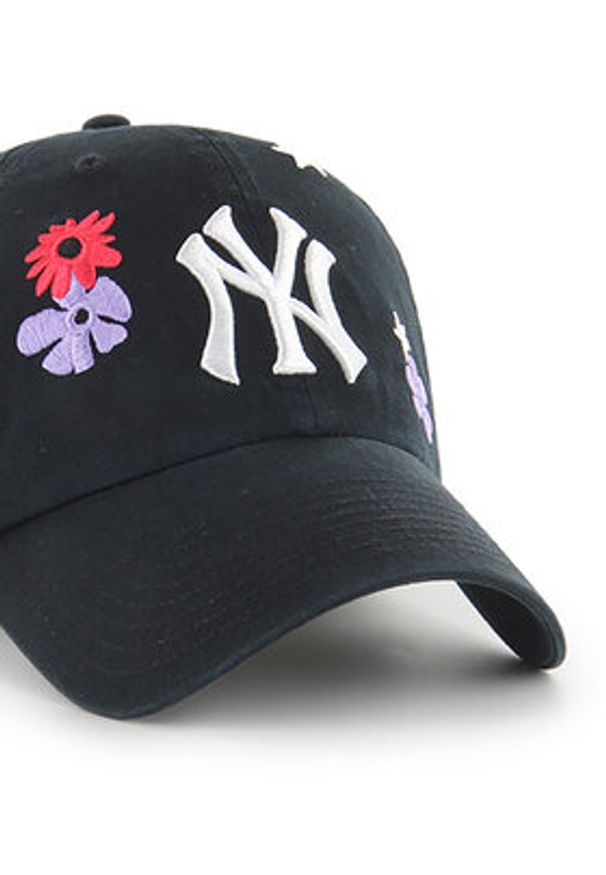 47 Brand Czapka z daszkiem MLB New York Yankees B-FLRAC17GWS Czarny. Kolor: czarny. Materiał: bawełna, materiał